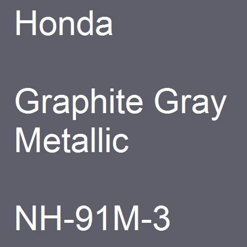 Honda, Graphite Gray Metallic, NH-91M-3.